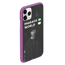 Чехол iPhone 11 Pro матовый Pharaon On, World Off, цвет: 3D-фиолетовый — фото 2