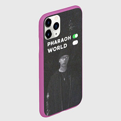 Чехол iPhone 11 Pro матовый Pharaon On, World Off, цвет: 3D-фиолетовый — фото 2