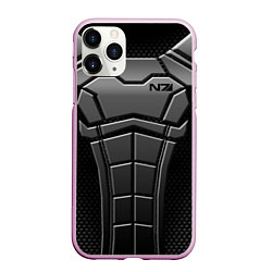 Чехол iPhone 11 Pro матовый Soldier N7, цвет: 3D-розовый