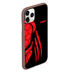 Чехол iPhone 11 Pro матовый Predator: Red Light, цвет: 3D-коричневый — фото 2