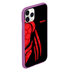 Чехол iPhone 11 Pro матовый Predator: Red Light, цвет: 3D-фиолетовый — фото 2