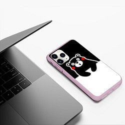 Чехол iPhone 11 Pro матовый Kumamon Surprised, цвет: 3D-розовый — фото 2