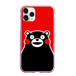 Чехол iPhone 11 Pro матовый Kumamon Smile, цвет: 3D-розовый