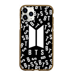 Чехол iPhone 11 Pro матовый BTS: Black Style
