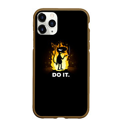 Чехол iPhone 11 Pro матовый Disenchantment: Do it, цвет: 3D-коричневый