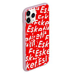 Чехол iPhone 11 Pro матовый Esketit Pattern, цвет: 3D-розовый — фото 2