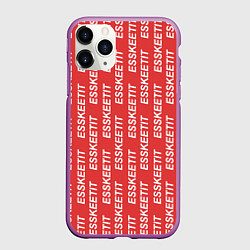 Чехол iPhone 11 Pro матовый ESSKEETIT, цвет: 3D-фиолетовый