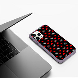 Чехол iPhone 11 Pro матовый Kumamon Love, цвет: 3D-серый — фото 2