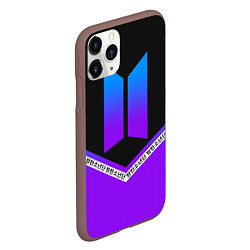 Чехол iPhone 11 Pro матовый BTS: Neon Symbol, цвет: 3D-коричневый — фото 2