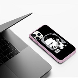 Чехол iPhone 11 Pro матовый Walking Rick, цвет: 3D-розовый — фото 2