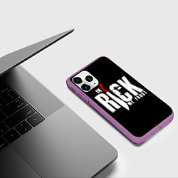 Чехол iPhone 11 Pro матовый In Rick We Trust, цвет: 3D-фиолетовый — фото 2