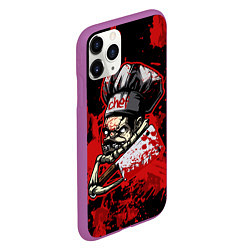 Чехол iPhone 11 Pro матовый Pudge Chef, цвет: 3D-фиолетовый — фото 2