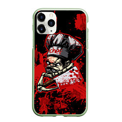 Чехол iPhone 11 Pro матовый Pudge Chef, цвет: 3D-салатовый