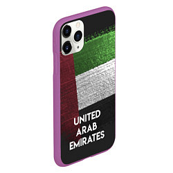 Чехол iPhone 11 Pro матовый United Arab Emirates Style, цвет: 3D-фиолетовый — фото 2