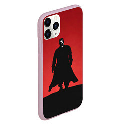 Чехол iPhone 11 Pro матовый Город грехов: Марв, цвет: 3D-розовый — фото 2