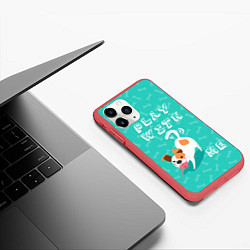 Чехол iPhone 11 Pro матовый Play With Me, цвет: 3D-красный — фото 2