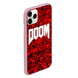 Чехол iPhone 11 Pro матовый DOOM: Blooded Skuls, цвет: 3D-розовый — фото 2