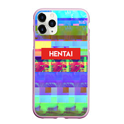 Чехол iPhone 11 Pro матовый Hentai TV, цвет: 3D-розовый