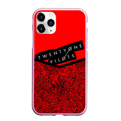 Чехол iPhone 11 Pro матовый 21 Pilots: Red Pattern, цвет: 3D-розовый