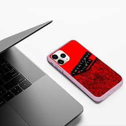 Чехол iPhone 11 Pro матовый 21 Pilots: Red Pattern, цвет: 3D-розовый — фото 2