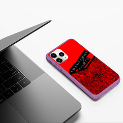 Чехол iPhone 11 Pro матовый 21 Pilots: Red Pattern, цвет: 3D-фиолетовый — фото 2