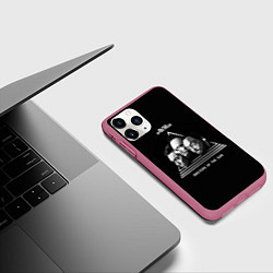 Чехол iPhone 11 Pro матовый The Black Eyed Peas, цвет: 3D-малиновый — фото 2