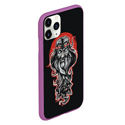 Чехол iPhone 11 Pro матовый Сварог Руси, цвет: 3D-фиолетовый — фото 2