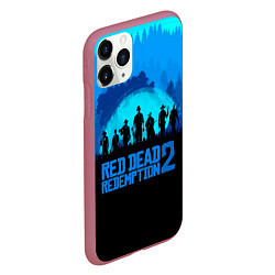 Чехол iPhone 11 Pro матовый RDR 2: Blue Style, цвет: 3D-малиновый — фото 2