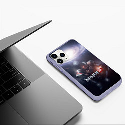 Чехол iPhone 11 Pro матовый Mass Effect 3, цвет: 3D-светло-сиреневый — фото 2