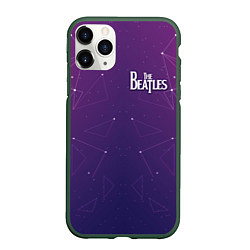 Чехол iPhone 11 Pro матовый The Beatles: Neon Style, цвет: 3D-темно-зеленый