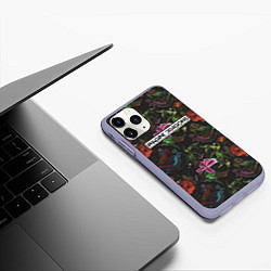 Чехол iPhone 11 Pro матовый Imagine Dragons: Ink, цвет: 3D-светло-сиреневый — фото 2