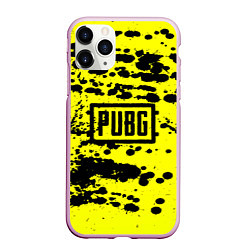 Чехол iPhone 11 Pro матовый PUBG: Yellow Stained, цвет: 3D-розовый