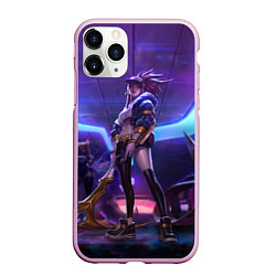 Чехол iPhone 11 Pro матовый Akali KDA, цвет: 3D-розовый
