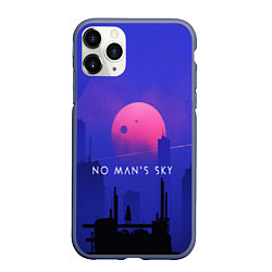 Чехол iPhone 11 Pro матовый No Man's Sky: Night, цвет: 3D-серый