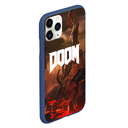 Чехол iPhone 11 Pro матовый DOOM: Eternal, цвет: 3D-тёмно-синий — фото 2