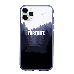 Чехол iPhone 11 Pro матовый Fortnite: Dark Forest