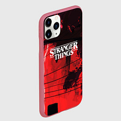 Чехол iPhone 11 Pro матовый Stranger Things: Red Dream, цвет: 3D-малиновый — фото 2