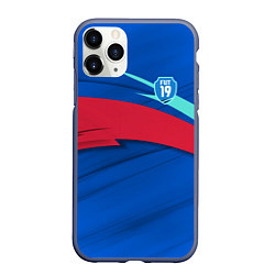 Чехол iPhone 11 Pro матовый FIFA Main 2019, цвет: 3D-серый