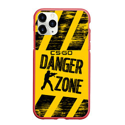 Чехол iPhone 11 Pro матовый Counter-Strike: Danger Zone, цвет: 3D-красный