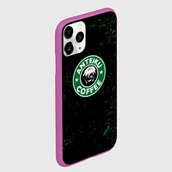 Чехол iPhone 11 Pro матовый Anteiku coffee sturbucks, цвет: 3D-фиолетовый — фото 2