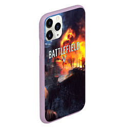 Чехол iPhone 11 Pro матовый BATTLEFIELD V, цвет: 3D-сиреневый — фото 2