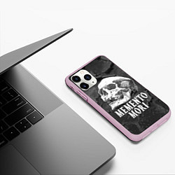 Чехол iPhone 11 Pro матовый Memento Mori, цвет: 3D-розовый — фото 2