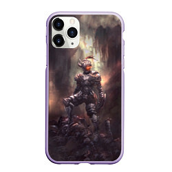 Чехол iPhone 11 Pro матовый Goblin Slayer darkness knight, цвет: 3D-светло-сиреневый