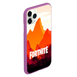 Чехол iPhone 11 Pro матовый FORTNITE, цвет: 3D-фиолетовый — фото 2