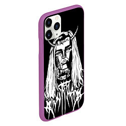 Чехол iPhone 11 Pro матовый Ghostemane: Devil, цвет: 3D-фиолетовый — фото 2