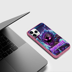 Чехол iPhone 11 Pro матовый Fortnite, цвет: 3D-малиновый — фото 2