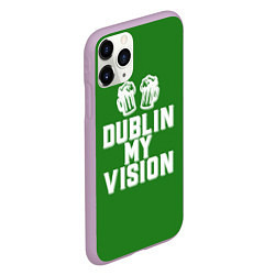 Чехол iPhone 11 Pro матовый Dublin my vision, цвет: 3D-сиреневый — фото 2