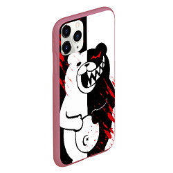 Чехол iPhone 11 Pro матовый MONOKUMA, цвет: 3D-малиновый — фото 2