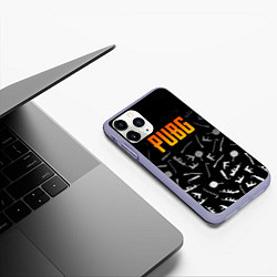 Чехол iPhone 11 Pro матовый PUBG Master, цвет: 3D-светло-сиреневый — фото 2