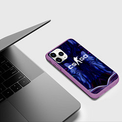 Чехол iPhone 11 Pro матовый CS:GO Waves Skin, цвет: 3D-фиолетовый — фото 2